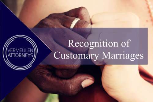Recognition Of Customary Marriages Recognition Of Customary Marriages