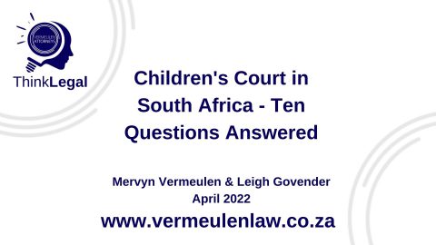 Children’s Court in South Africa – Ten Questions Answered