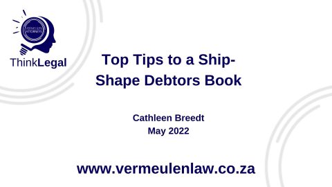 Top Tips to a Ship Shape Debtors Book – ThinkLegal